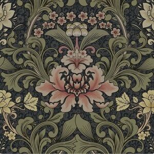 Listing for @deltagirl0510 Abyssaly Vintage William Morris Floral Wallpaper (2)